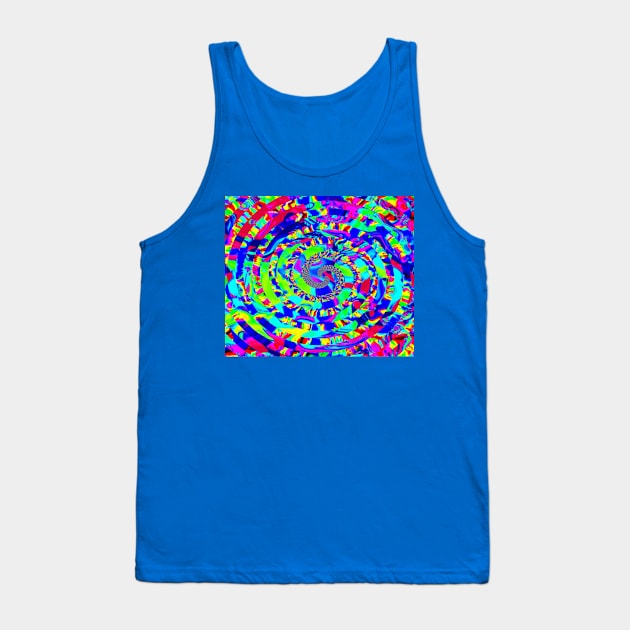 Swirling Rainbow Tank Top by NovaOven